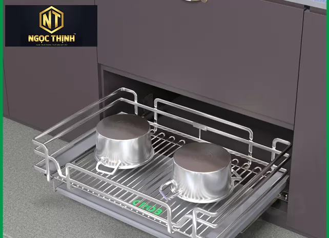 KỆ ĐỰNG XOONG NỒI INOX SUS304 NAN OVAL  tại Long Thành